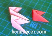 Карандашница из модулей оригами пошаговая инструкция